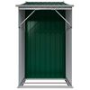 vidaXL Garden Shed Green 277x93x179 cm Galvanised Steel