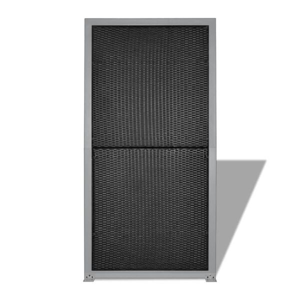 Outdoor Rattan Screen Divider Black
