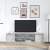 vidaXL TV Cabinet Concrete Grey 188.5x41x50 cm Engineered Wood