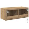 vidaXL TV Wall Cabinet Artisan Oak 80 x 35 x 31 cm Engineered Wood