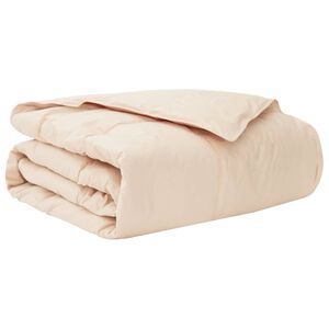 vidaXL Summer Duvet Beige 135 x 200 cm 100% Natural Kapok