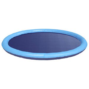 vidaXL Splash Pad for Kids and Dogs Folding Blue &Oslash;150 x 10 cm PVC