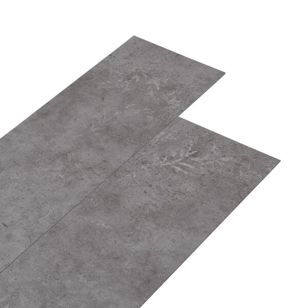vidaXL PVC Flooring Planks 5.02 m&sup2; 2 mm Self-adhesive Concrete Grey