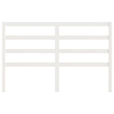 vidaXL Bed Headboard White 146x4x100 cm Solid Wood Pine