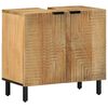 vidaXL 4 Piece Bathroom Furniture Set Brown Solid Wood Mango