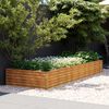 vidaXL Garden Raised Bed 291x100x36 cm Corten Steel