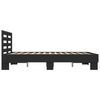 vidaXL Bed Frame without Mattress Black 140x190 cm