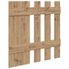 vidaXL Wall-Mounted Coat Rack Artisan oak 100 x 10 x 100 cm