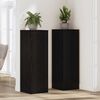 vidaXL Plant Stand Black Oak 33 x 33 x 100 cm Engineered wood