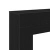 vidaXL Fireplace Surround Black Oak 100x30x87.5 cm Engineered Wood