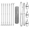 vidaXL Welded Wire Fence with Concrete Base 10 x 0.5 m (W x H)