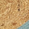 vidaXL Placemats 6 pcs Natural and Green 38 cm Jute and Cotton