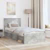 vidaXL Bed Frame Concerte Grey 90 x 190 cm Engineered wood