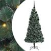 vidaXL Artificial Pre-lit Christmas Tree with Ball Set Green 150 cm