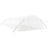 vidaXL Greenhouse with Steel Frame White 60 m&sup2; 12x5x2.3 m