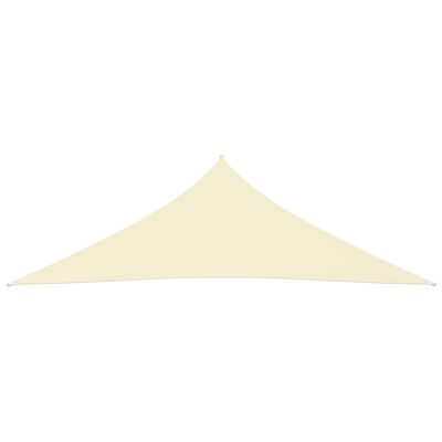 vidaXL Sunshade Sail Oxford Fabric Triangular 4x4x5.8 m Cream