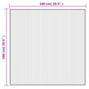 vidaXL Rug Square Brown100x100 cm Bamboo