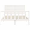 vidaXL Bed Frame without Mattress White 120x200 cm Solid Wood Pine