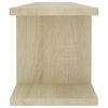 vidaXL Wall Shelf 2 pcs Sonoma Oak 90x18x20 cm Engineered Wood