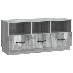 vidaXL TV Cabinet Grey Sonoma 102 x 34.5 x 47 cm Engineered Wood