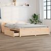 vidaXL Bed Frame without Mattress with Drawers 140x200 cm (815044+814999)