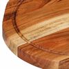 vidaXL Chopping Board &Oslash;25x2.5 cm Solid Wood Acacia