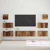 vidaXL TV Cabinet Set Wall-mounted 8 pcs Old Wood Engineered Wood