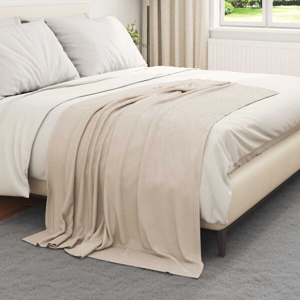 vidaXL Throw Blankets 6 pcs Beige 170 x 130 cm Fleece
