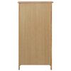 vidaXL Wine Cabinet 56x32x110 cm Solid Oak Wood