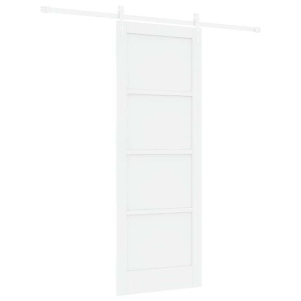 vidaXL Sliding Door ORKDAL White 78 x 211 cm Solid Pine Wood