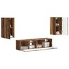vidaXL TV Cabinet Set 4 pcs Old Wood Engineered Wood