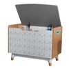 KidKraft Kid Toy Box Mid-Century Modern Grey 73.99x46x55.88 cm