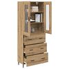 vidaXL Highboard with Drawer 2 pcs Artisan Oak Engineered Wood