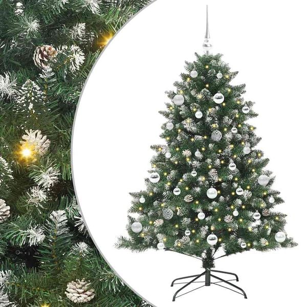 vidaXL Artificial Christmas Tree with Stand Green 105 x 105 x 150 cm