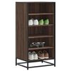 vidaXL Shoe Rack Brown Oak 48x38x97.5 cm Engineered Wood