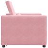 vidaXL Pull out Sofa Bed Single Light pink 90 x 165 x 87 cm Velvet