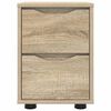 vidaXL Bedside Tables with Drawer 2 pcs Sonoma Oak 30.5 x 30 x 43 cm