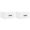 vidaXL Wall-mounted Bedside Cabinets 2 pcs White 35x35x20 cm