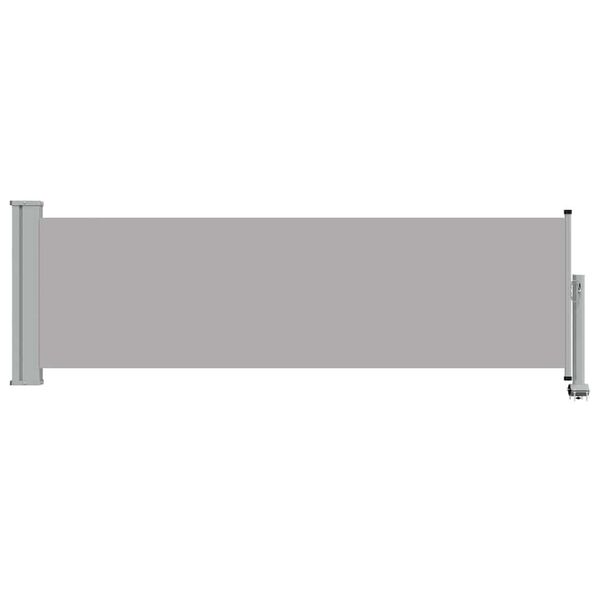 vidaXL Patio Retractable Side Awning 80x300 cm Grey