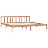 vidaXL Bed Frame without Mattress Honey Brown Solid Wood Super King Size