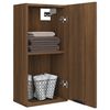 vidaXL Wall-mounted Bathroom Cabinet Brown Oak 32x20x67 cm