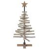 vidaXL Christmas Tree with Stand Brown 90 cm Solid teak wood
