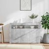 vidaXL Sideboard with LED Lights Concrete Grey 116x30x75 cm