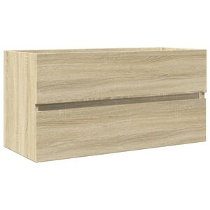 vidaXL Sink Cabinet Sonoma Oak 90x38,5x45 cm Engineered Wood
