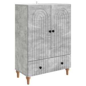 vidaXL Sideboard Concrete Grey 66 x 34.5 x 95 cm Engineered Wood
