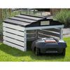dobar Robotic Lawn Mower Garage Black and White