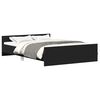 vidaXL Bed Frame without Mattress Black 150x200 cm