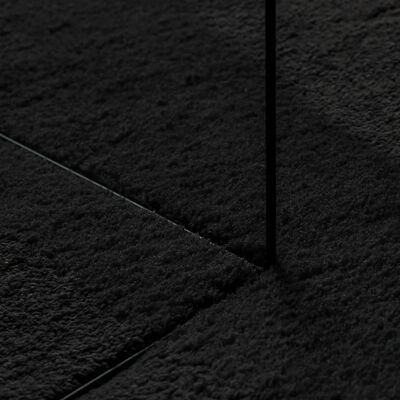vidaXL Rug HUARTE Short Pile Soft and Washable Black 60x110 cm