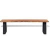 vidaXL Bench Solid Acacia Wood 145 cm