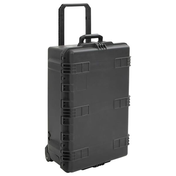 vidaXL Portable Flight Case Black 79.5x51.5x30.5 cm PP